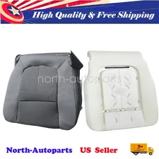 Driver Bottom Cloth Seat Cover Gray & Foam Cushion For 2011-2016 Ford F250 F350