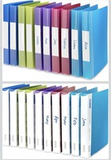 Image of Rapesco 0716 2-Ring Binder, 35 mm Spine, A4, Assorted Colours, Pack of 10