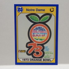 Notre Dame College Football Orange Bowl Card 85 (C)