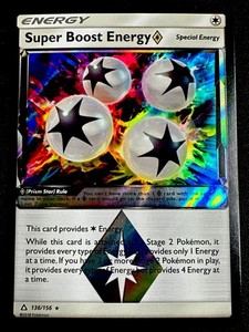 Super Boost Energy 136/156 NM Prism Ultra Prism Rare Pokémon TCG Near Mint