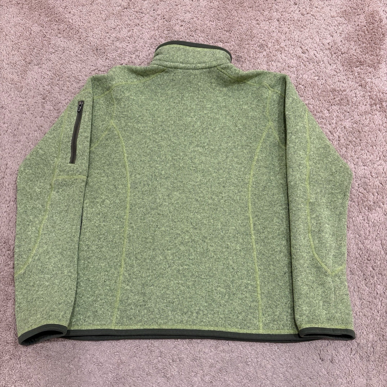 Patagonia Better Sweater 1/4th Zip Fleece Pullover Women’s Small Green Hiking thumbnail 6