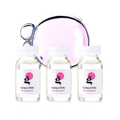 Ginger Milk Nutritive Hair Ampoule with Proteins and 0.17 Fl Oz (Pack of 3) 