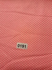 2 7/8 Yd Cotton Fabric Pink With Tiny Polka Dots Apparel Quilting Crafting...