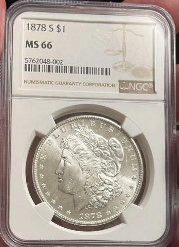 1878 s morgan silver dollar NGC MS 66