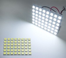 1 White 48-smd-5050 Led Panel Lamps For Car Interior Dome Lights Trunk Cargo
