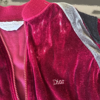 Vintage Christian Dior Monsieur Velour Track Jacket - Size M | eBay