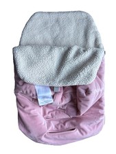 JJ Cole Bundle Me Thermaplush Infant Car Seat Stroller Cover Sherpa Baby Girl