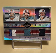 2004 DONRUSS LEAF LIMITED PLAYER THREADS DAN MARINO WORN JERSEYS PRIME # 21/25