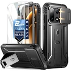 For OnePlus 15 5G Case | Poetic with Kickstand and Built-in-Screen Cover Black