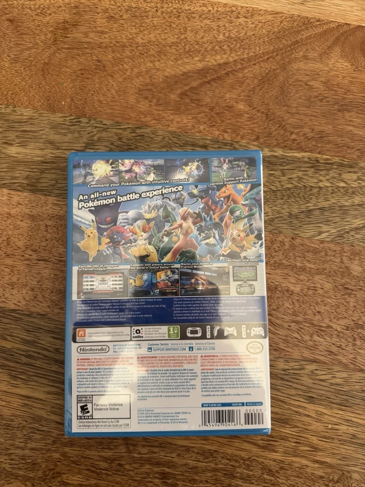 SEALED Pokkén Tournament (Nintendo Wii U, 2016) Complete - Amiibo Card - Image 2 of 4