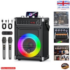 Immersive 3D Surround Sound Karaoke Machine with Bluetooth & AUX Support