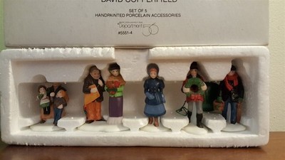 Dept 56 Dickens Village 1989 Accessory 5 Pc DAVID COPPERFIELD CHARACTERS 55514
