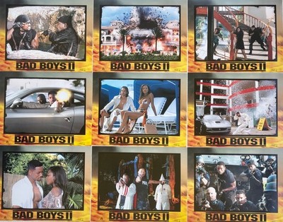 Bad Boys II set of 8 Original 2003 Lobby Cards Martin Lawrence Will Smith