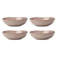 Oneida 899212 Organic Shades Clay Pasta Bowls, Set Of 4, Service For 4