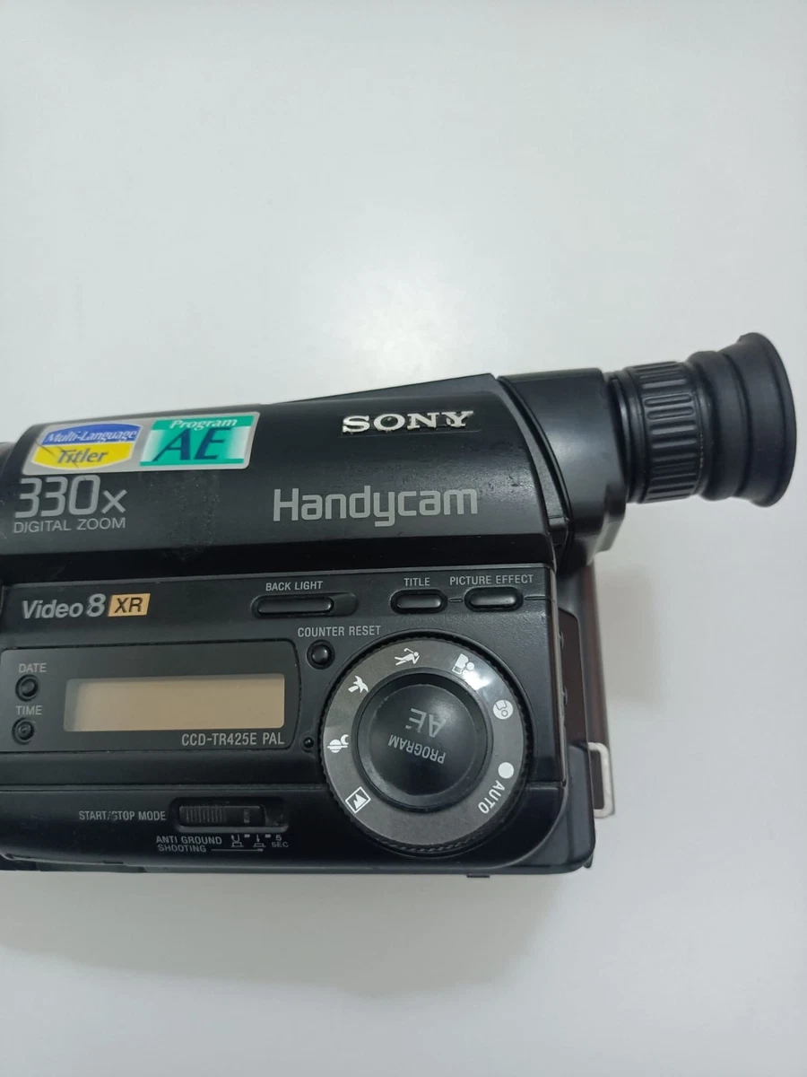 Cámara Sony Video 8 Handycam CCD-TR425E Reproduce para calibrar Leer Descripción