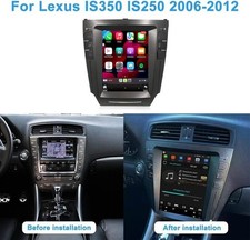 10.4" Car Stereo Radio Carplay Android Auto GPS For Lexus IS250 IS350 2006-2012