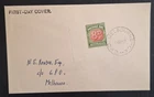 1957 Australia 8d Red&Dp green Postage Due stamp on First Day Cover Cat $300.00