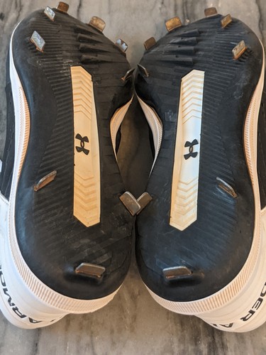 Under Armour Yard Low ST Baseball Cleats Black White 3021711-001 Men's Size 12 - Picture 13 of 19