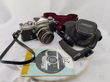 Miranda Fv 35mm Film Camera Lot with 50mm f1.9Auto SHUTTER UNTESTED