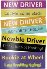 4PCS Student Driver Magnet for Car, Removable Strong Magnetic New Driver Magnet
