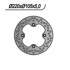 REAR BRAKE DISC TRIUMPH DAYTONA R 675 2012 659101 #211