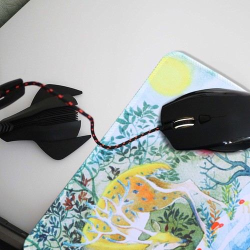 3 PCS Painting Mouse Pad for Home Office Anti-slip Square Modern Mouse Mat - Afbeelding 8 van 12