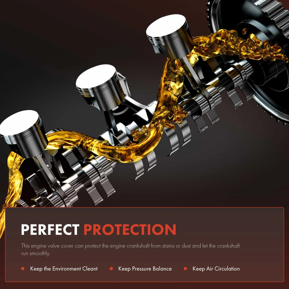 2x Cubierta de válvula de motor de conductor y pasajero para Ford F-150 2006-2010 E-150 E-250 Foto 4 de 4