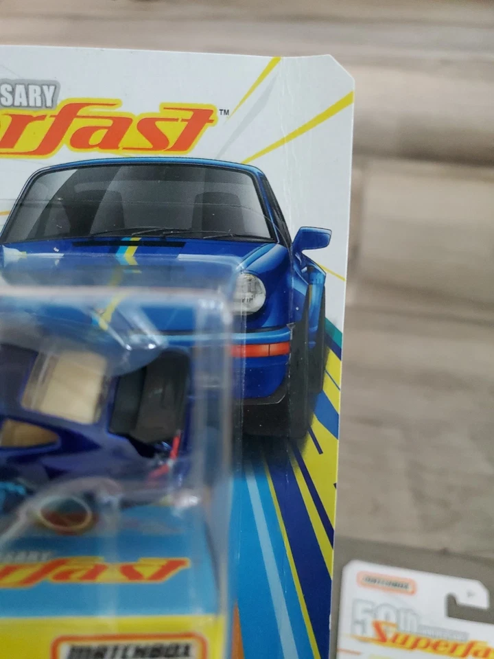 Matchbox Lot of 3 - 50th Anniversary Superfast #09 '80 Porsche 911 Turbo Blue B - Image 4 of 4