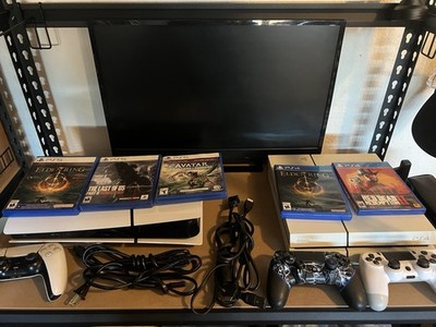 Sony PlayStation 5 Slim Disc Console And Sony PlayStation 4 Slim White Bundle !!