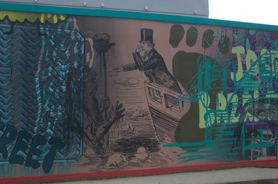 Foto A2 Kunstwerk rund um den Tideway Tunnel Schacht Werke Bermondsey This b c2020