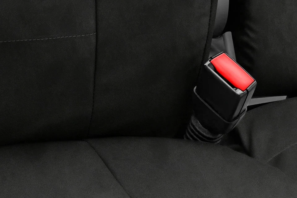 For Lincoln MKS 09-11 Coverking Suede 2nd Row Black Custom Seat Covers - Imagem 4 de 4