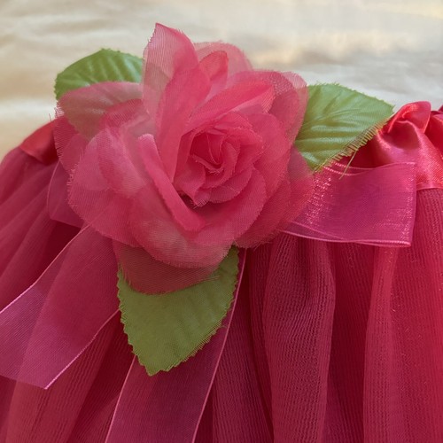 Girls Dance Pink Petals Leaves Ballet Tutu Fairy Princess Barbie Costume 2T - 6T - Picture 4 of 11