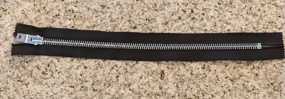 RIRI M8 31 cm 12,2" AMIRI Metal No Separable Unidireccional Cierre Cremalleras Negro Foto 2 de 4