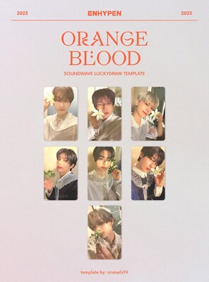 ENHYPEN MINI ALBUM ORANGE BLOOD LUCKY DRAW PST POWER STATION