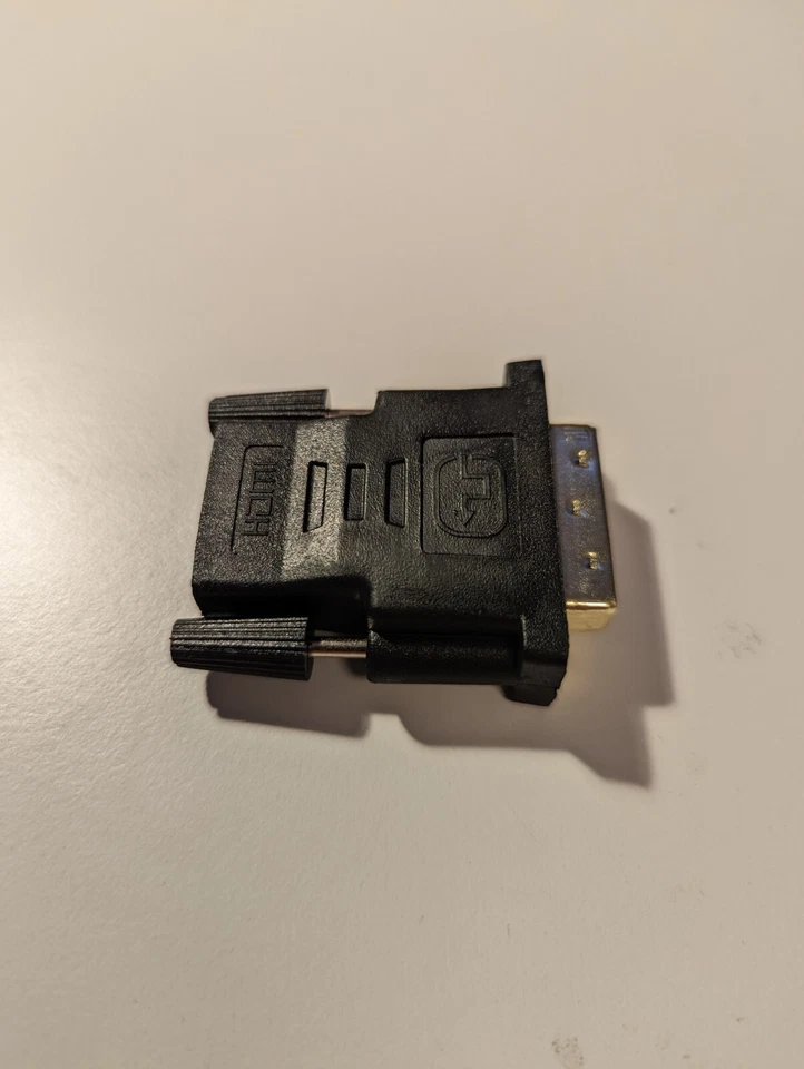 DVI-D (24+1) Stecker auf HDMI Buchse Konverter Adapter Koppler Stecker (Gold) - Bild 3 von 4