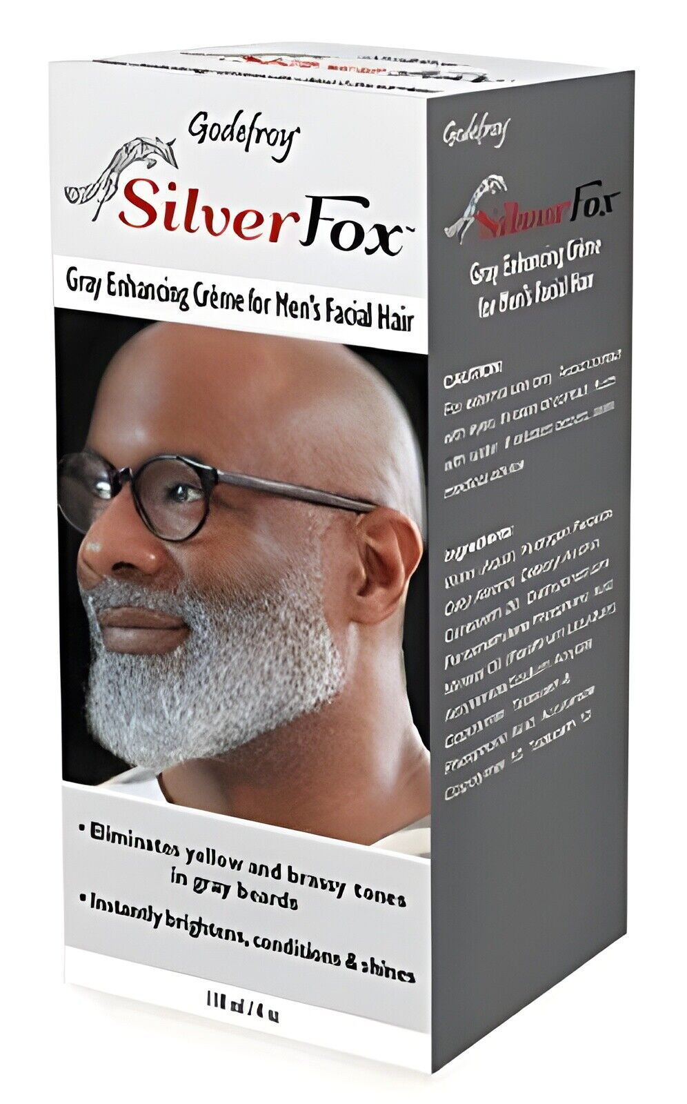 Silver Fox Men'S Silver and Gray Beard Brightener for Ethnic Hair Types, 3 Fl...