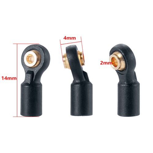 FLYXM M2 Plastic Rod End Link Ball Joint For 1/18 1/24 RC Crawler Axial SCX24 - Picture 3 of 16