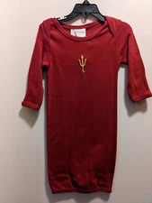 Arizona State Sun Devils Infants 3-6 Months Red Gown NWT