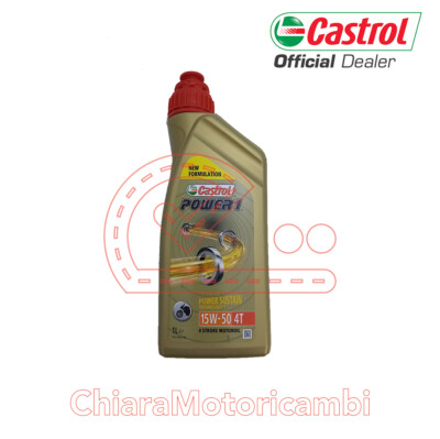 OLIO MOTORE CASTROL POWER 4T 15W50 SEMI-SINTETICO PER MOTO