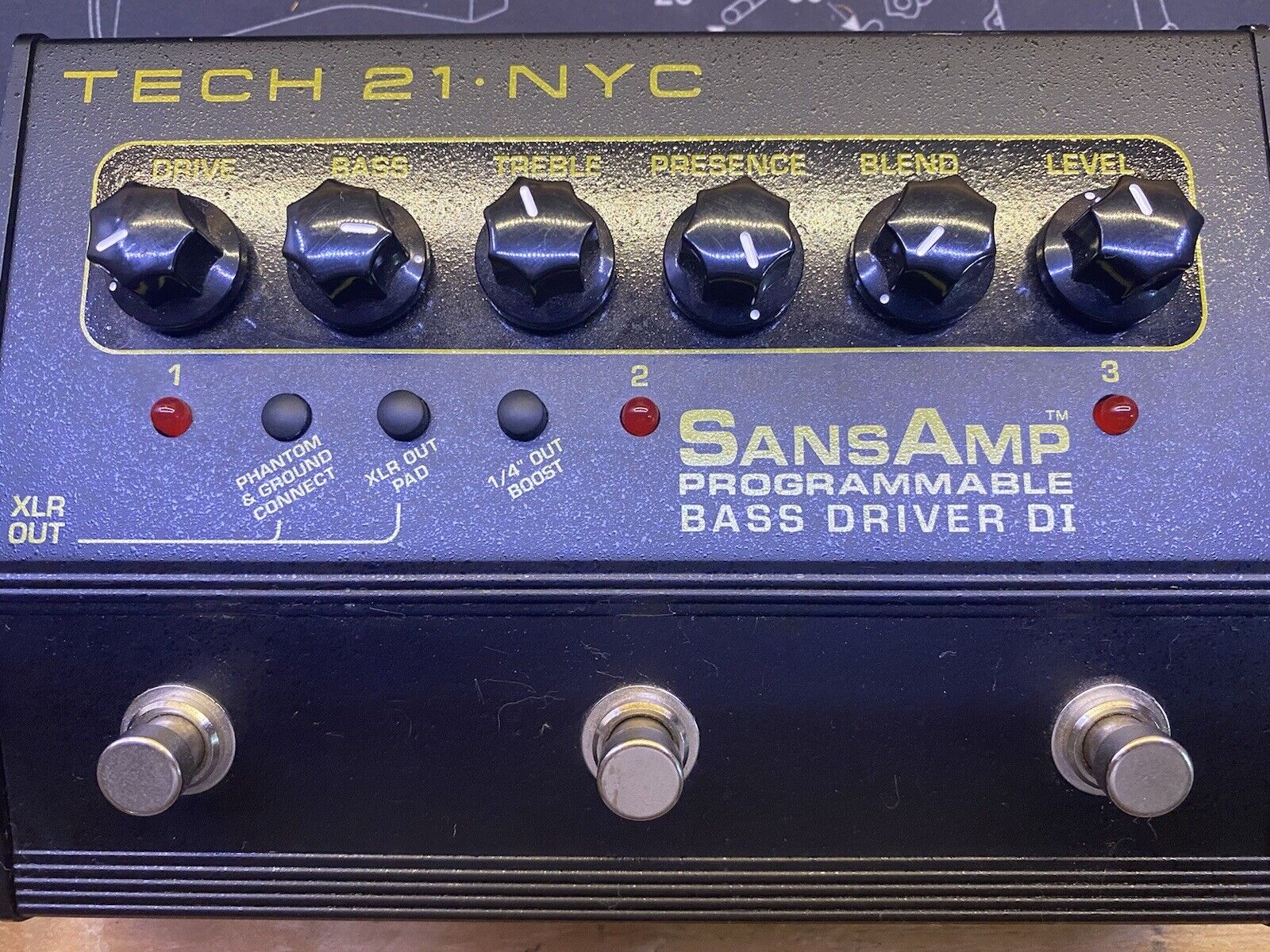 tech PBDR SansAmp Programmable Bass Driver DI Box