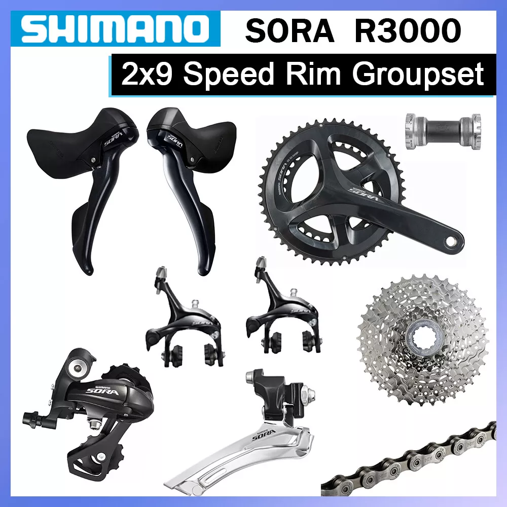 Shimano SORA R3000 Groupset 2x9 Speed Road Bicycle Derailleur