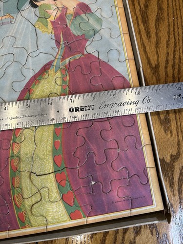 Six Mother Goose Picture Puzzles 1933 Saalfield Fern Bisel Peat W Box 10 X 13 - Picture 13 of 14