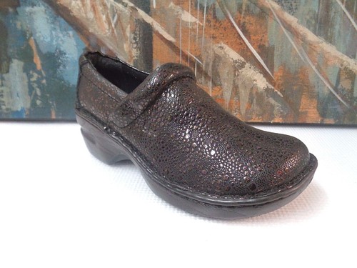 Born Women's Shoes Clogs Black Leather EXCELLENT Sz. 6M - Picture 1 of 9