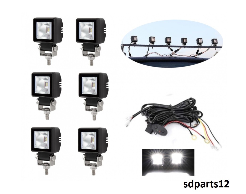 Projecteurs LED Faisceau Large et DRL pour Éclairage Extérieur de Camping-Car