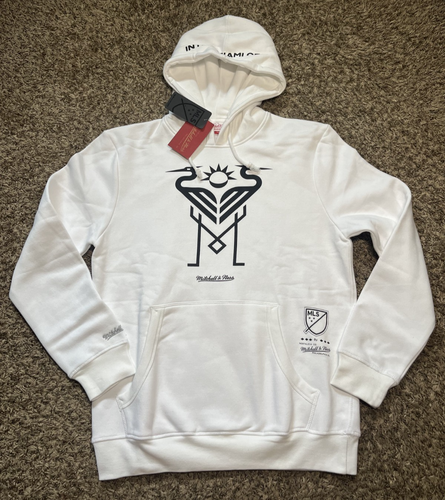 NEU Mitchell & Ness Inter Miami CF Woodmark MLS Sweatshirt Hoodie (Medium)