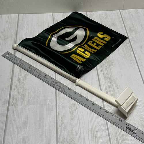Green Bay Packers NFL 1995 14" X 11" bandera ventana coche NFP - Imagen 7 de 8