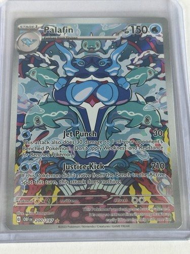 Palafin 2023 Obsidian Flames Illustration Rare Holo Pokemon Card 200/197 (NM)