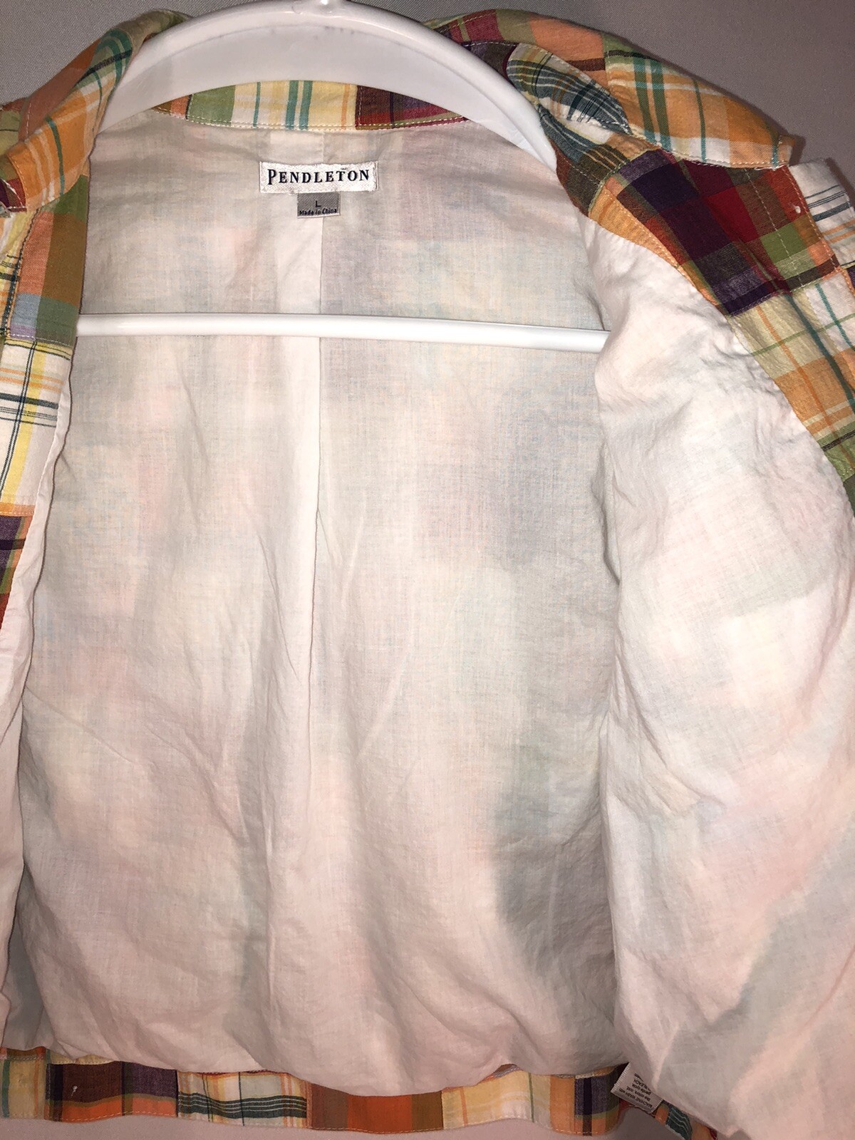 Pendleton Jacket Women's Patchwork Size Large Pla… - image 3