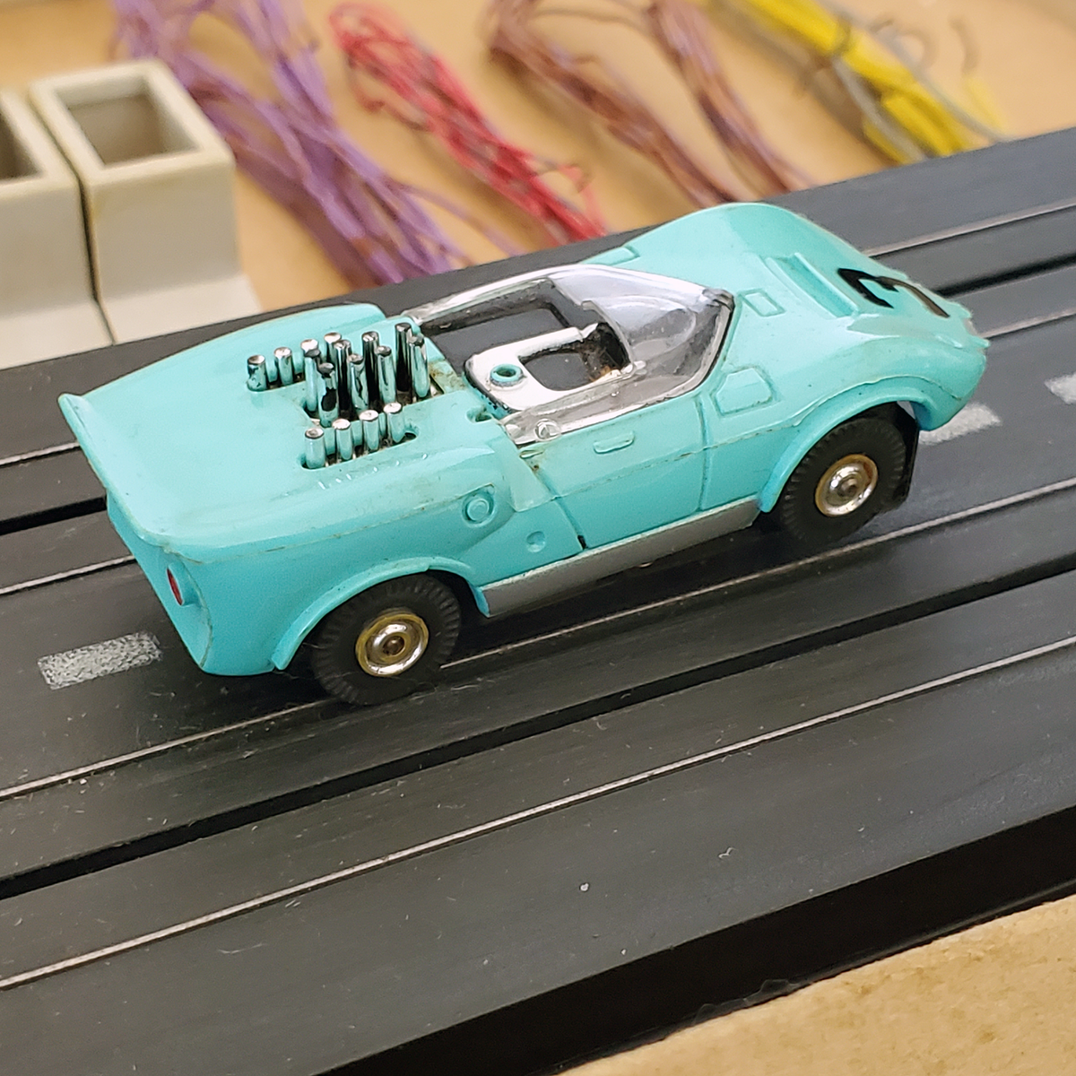 VTG 1964 Aurora Model Motoring Thunderjet 500 Set w/ Box