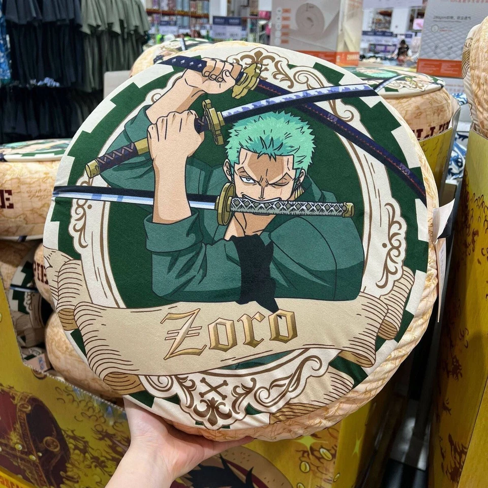 Juguete de peluche Zoro Luffy Chopper anime japonés almohada relleno cojín trasero decoración 50 cm Foto 3 de 4